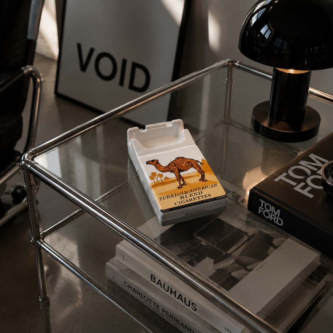 Ceramic Ashtray "Camel" Cigarette Case - Smoking Accessories