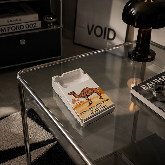 Ceramic Ashtray "Camel" Cigarette Case - Smoking Accessories