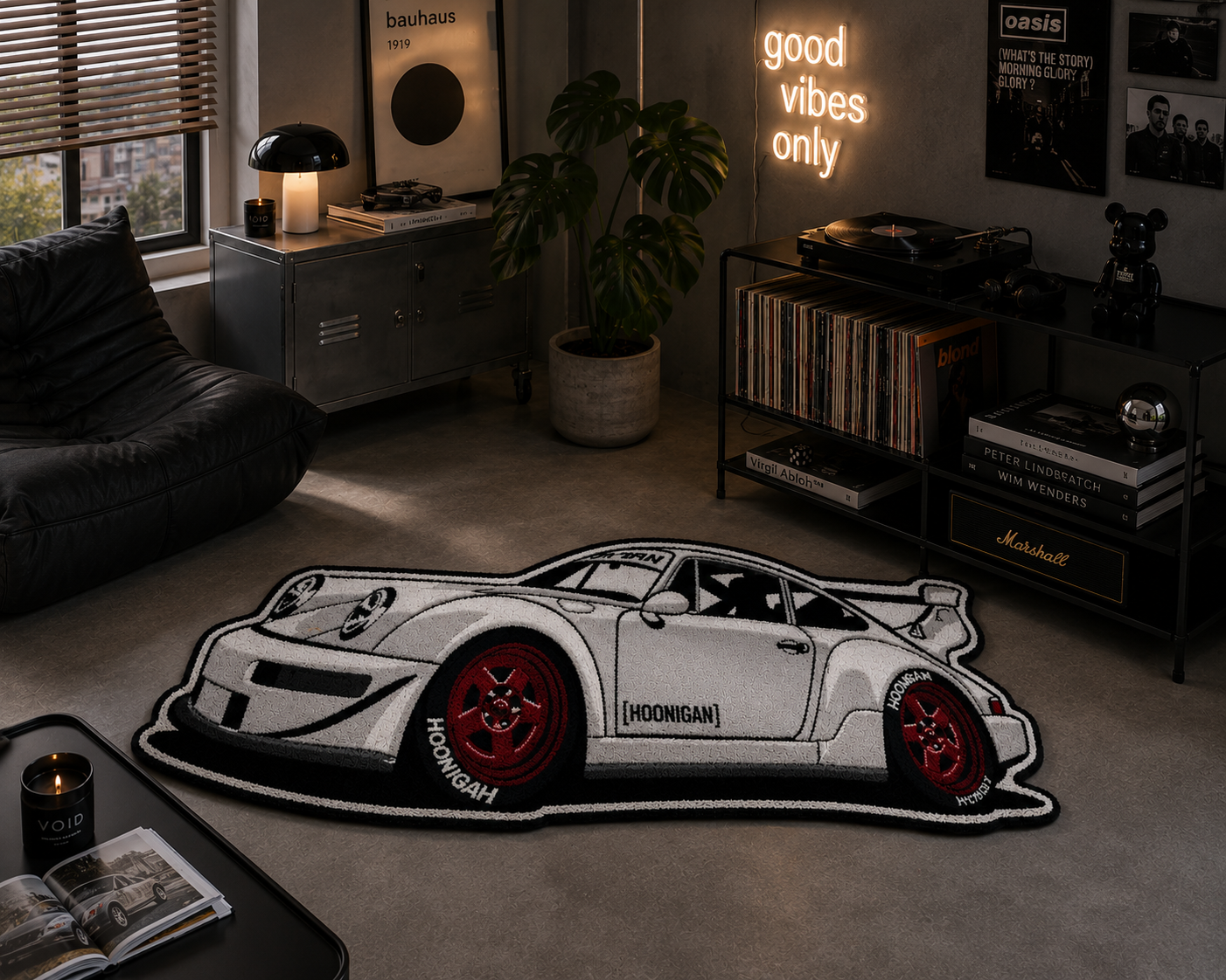 Sports Car Plush Rug