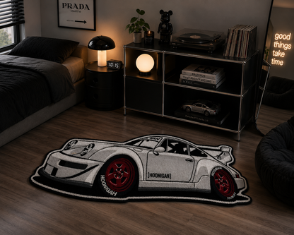 Sports Car Plush Rug