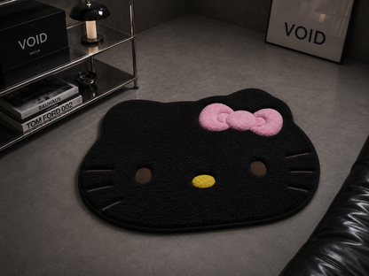 Hello Kitty Plush Rug | Soft Kawaii Bedroom Carpet
