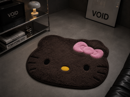 Hello Kitty Plush Rug | Soft Kawaii Bedroom Carpet