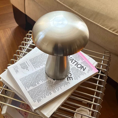 Rechargeable Bauhaus Mushroom Table Lamp | Touch Ambient Light