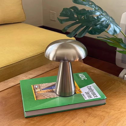 Rechargeable Bauhaus Mushroom Table Lamp | Touch Ambient Light