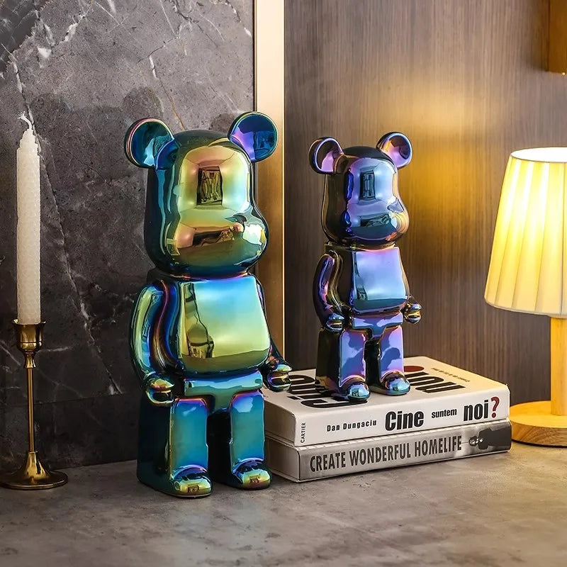 Ceramic Bear Figurine | Modern Decorative Sculpture