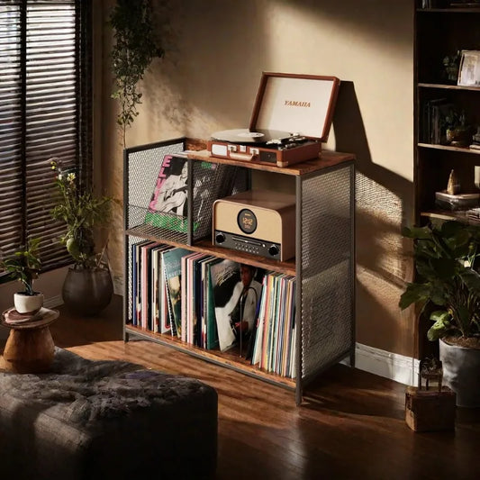 Rotating Vinyl Record Shelf | Display Stand