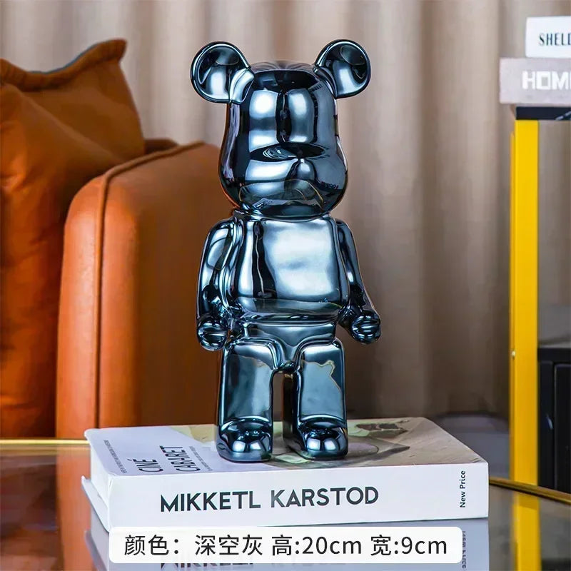 Ceramic Bear Figurine | Modern Decorative Sculpture